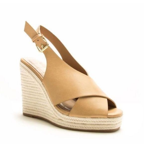 Slingback Espadrille Wedges in Toffee - Picture 6 of 8